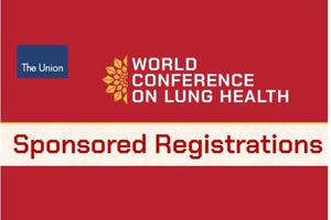 Image that reads "The Union World conference on Lung Health" sponsored registrations